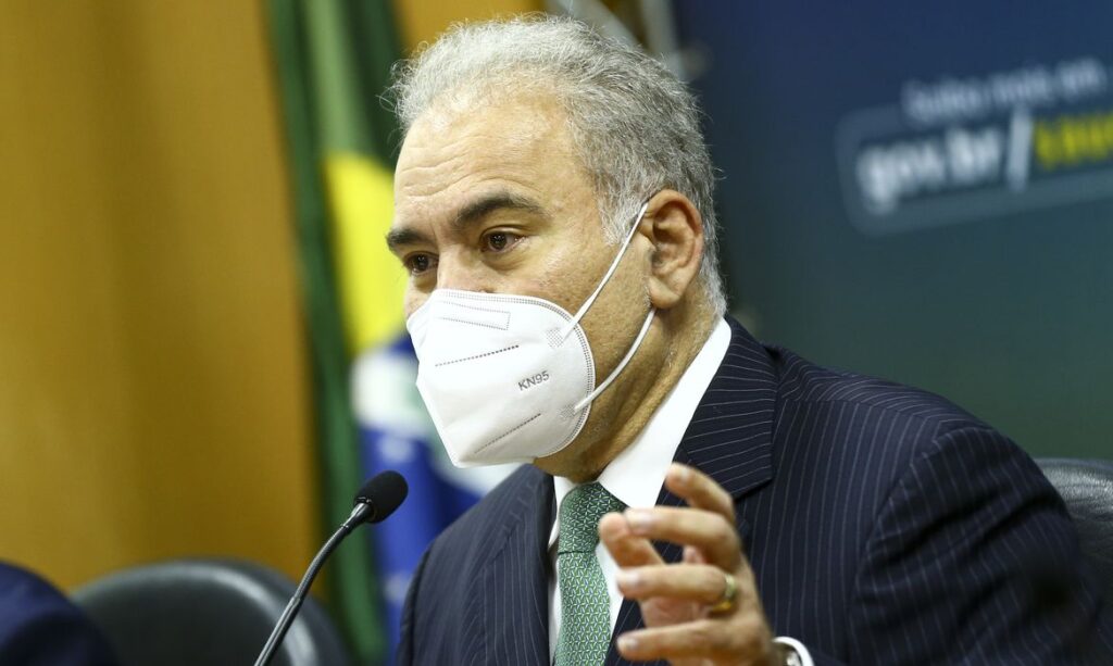 O ministro da Saúde, Marcelo Queiroga,