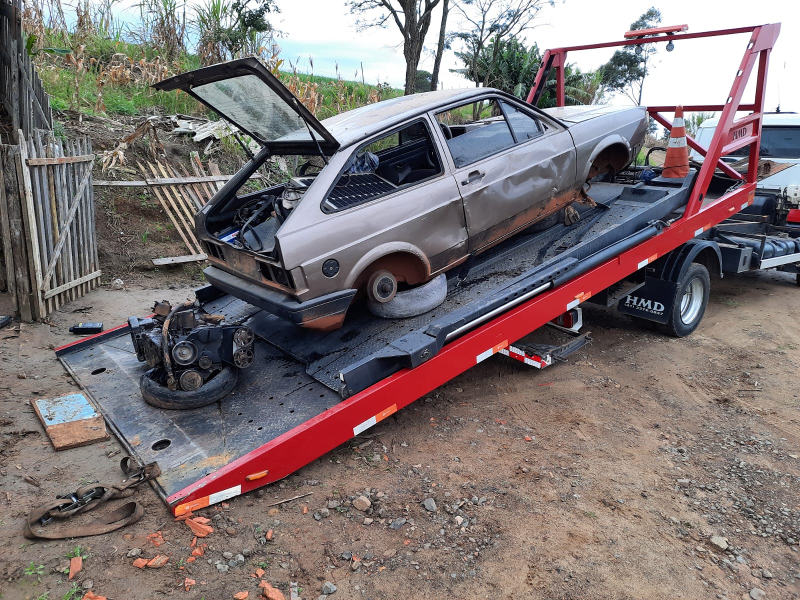 Polícia Civil identifica local que servia de desmanche de veículos furtados em Arapoti