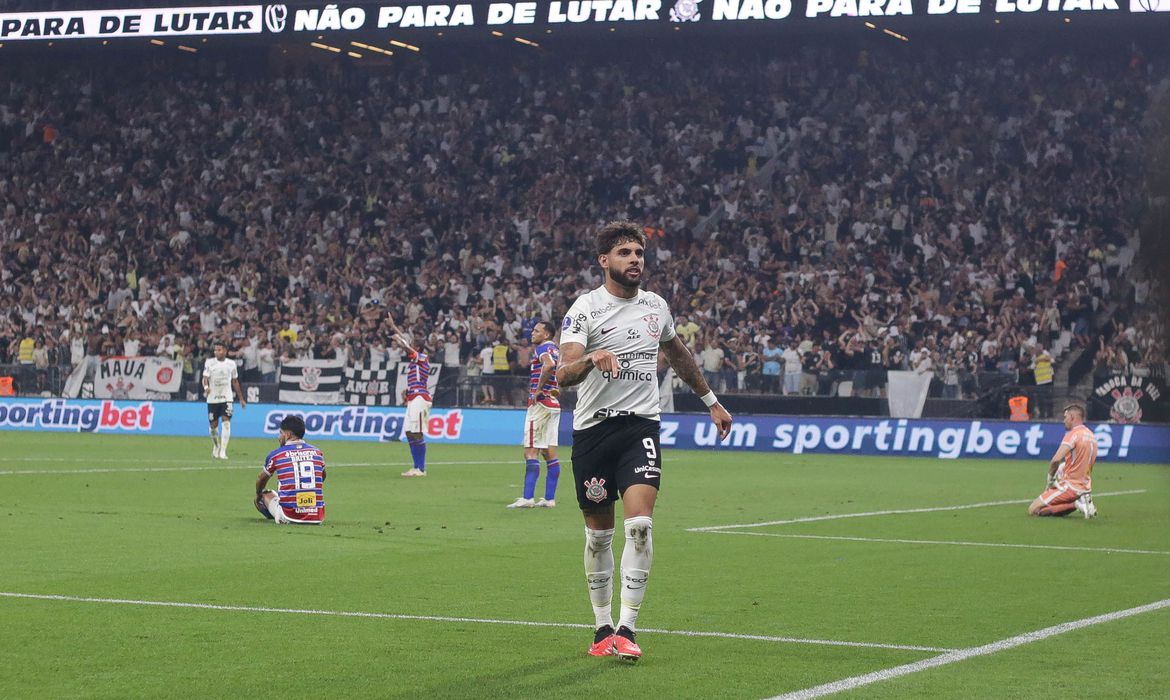 Corinthians e Fortaleza empatam em  1 a 1 no jogo de ida da semifinal da Sul-Americana