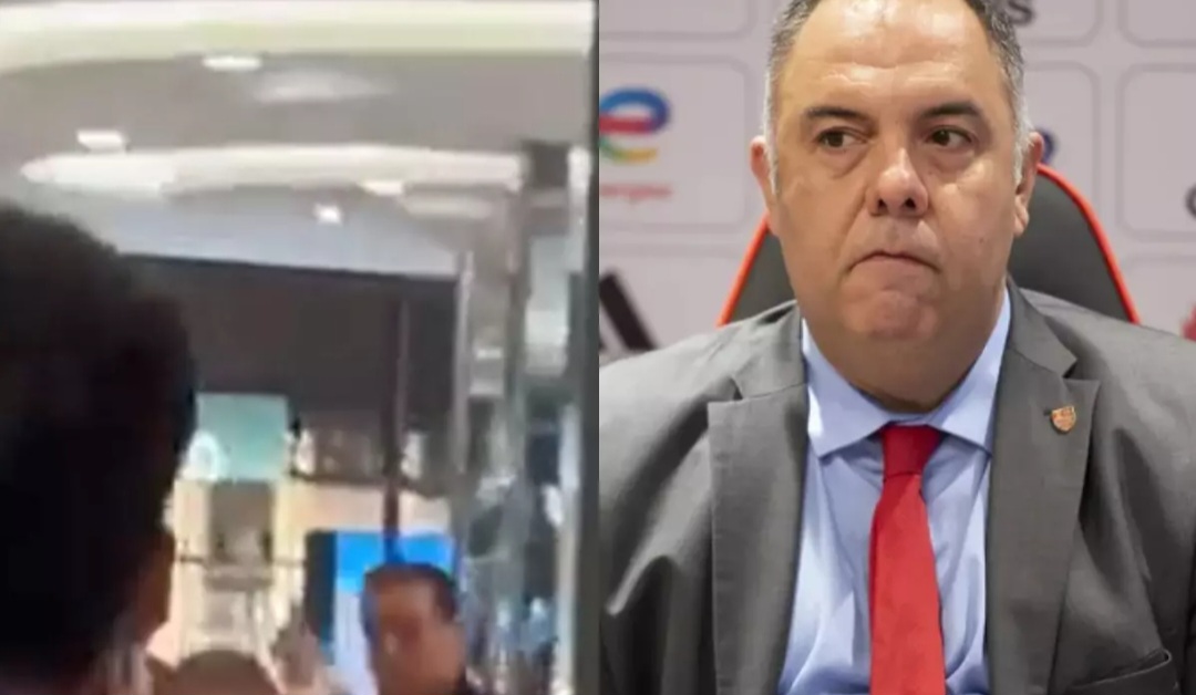 Vídeo: Marcos Braz, vice-presidente do Flamengo, agride torcedor em shopping