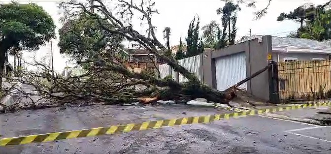 Forte temporal deve atingir Ponta Grossa e os ventos podem chegar a 100 km/h