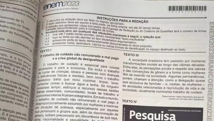 PF identifica oito pessoas que vazaram prova do 1º dia do Enem