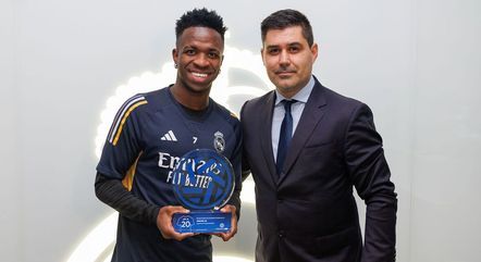 Vinicius Jr ganha prêmio de melhor jogador da LaLiga