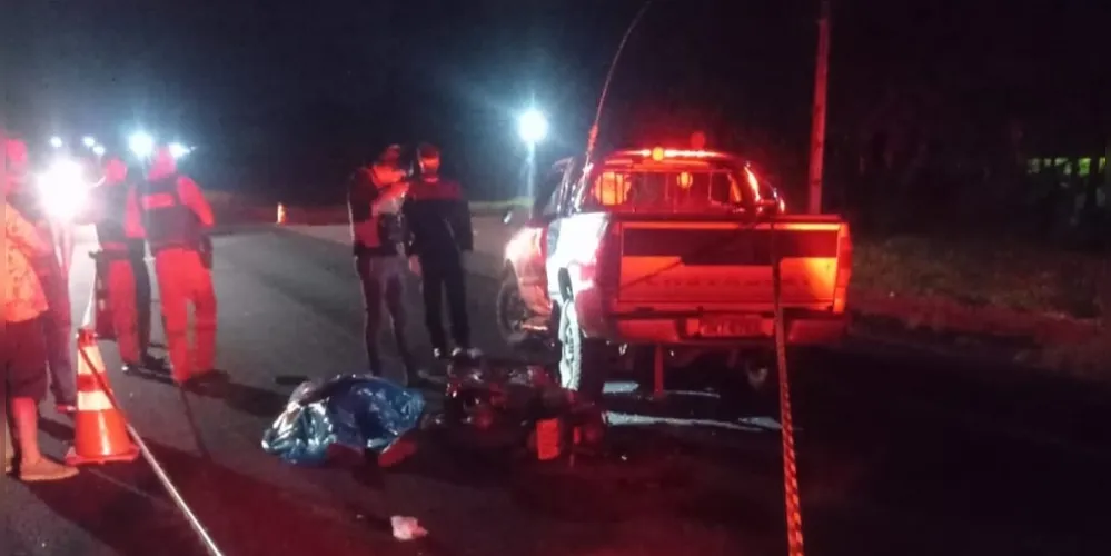 Motociclista morre após se chocar com camionete em Piraí do Sul