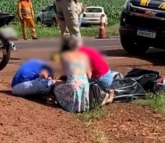 Grave acidente entre moto e carro mata motociclista na BR-369 ; Condutor é preso por embriaguez