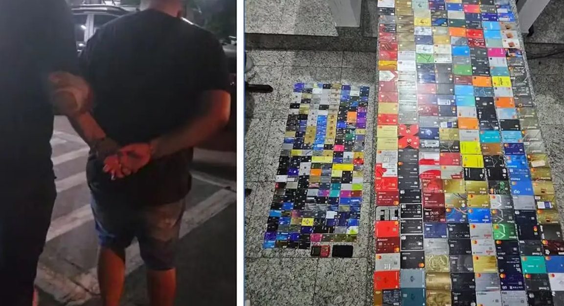 Polícia prende homem com 452 cartões em Sambódromo