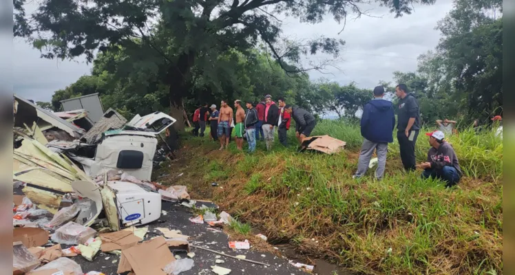 Motorista dorme ao volante e bate em árvore no Paraná