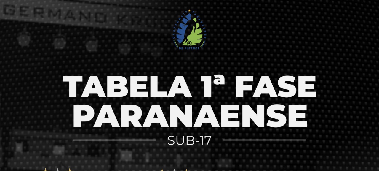 Paranaense sub-17 : veja os confrontos do Operário