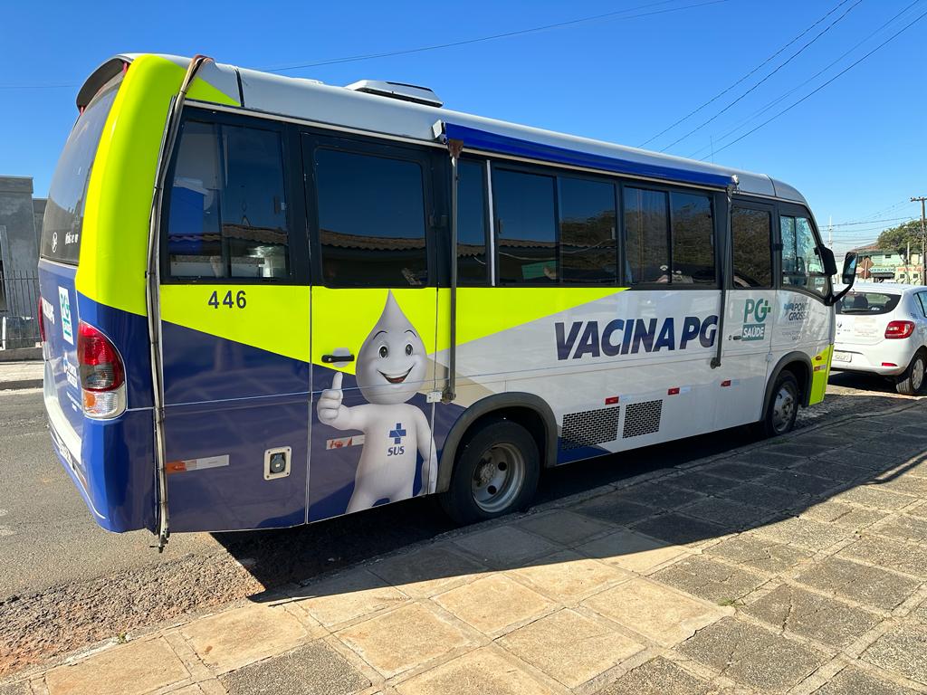 Ônibus da Vacina estará disponível para atendimento neste sábado em PG