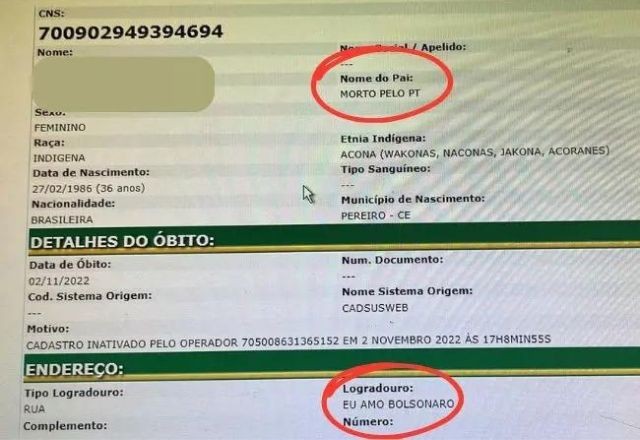 Moradora tem nome de rua alterado para “Eu amo Bolsonaro”; Entenda