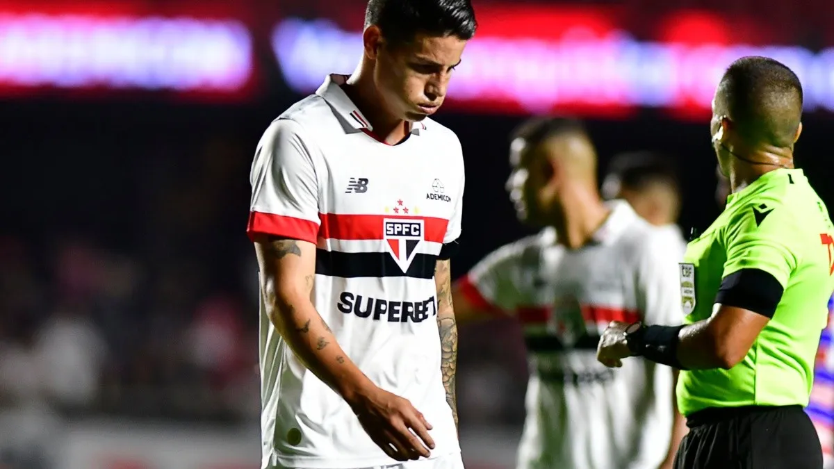 James Rodríguez tem lesão detectada e desfalca o São Paulo contra o Flamengo