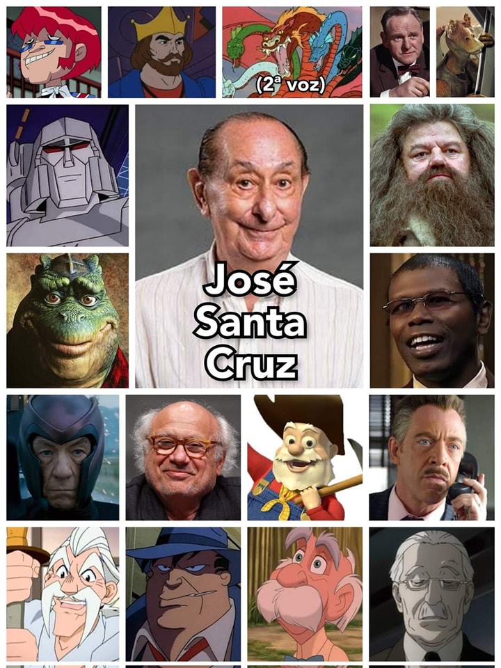 Morre José Santa Cruz, dublador de Dino da Silva Sauro, Magneto, Rúbeo Hagrid e outros personagens