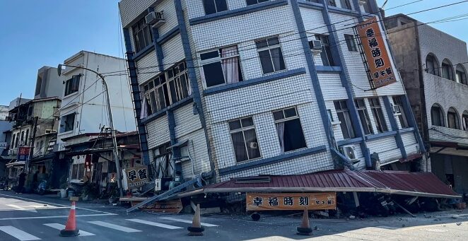 Sobe para 12 o número de mortos de terremoto em Taiwan