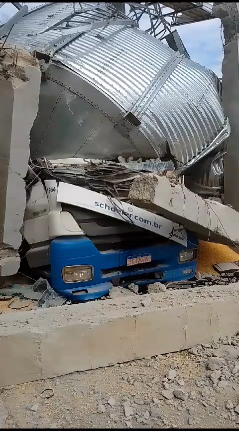 VÍDEO| Explosão de silo mata caminhoneiro em Tomazina