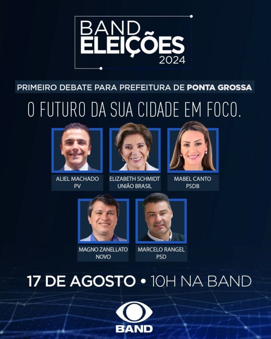 Band PR realiza debate com candidatos de Ponta Grossa no final de semana