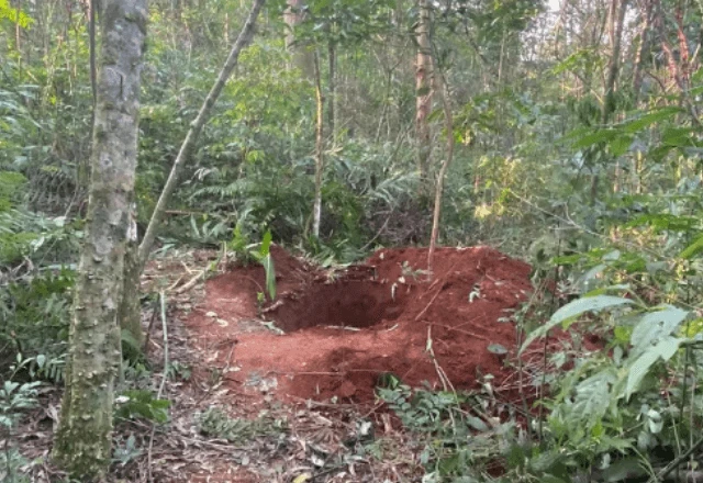 Mulher ajuda a cavar cova antes de ser assassinada