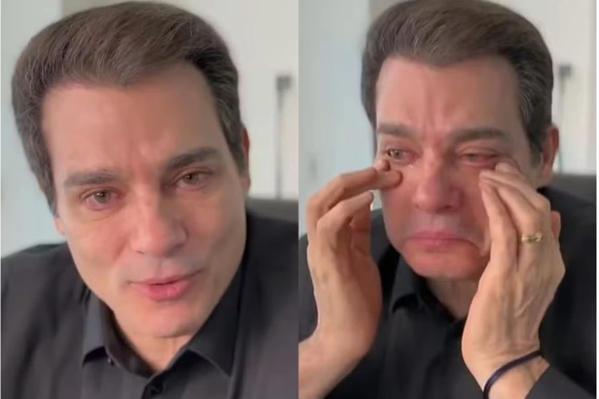 Celso Portiolli chora ao contar que não conseguiu se despedir de Silvio Santos: ‘Estava tão perto de mim’