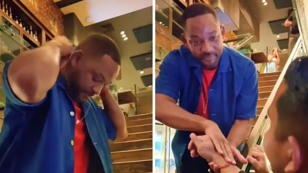 Will Smith tem reação inesperada ao receber presente de brasileiro e vídeo viraliza