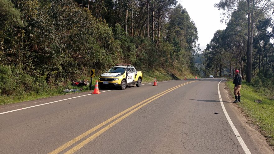 Motociclista falece após acidente na PR-364