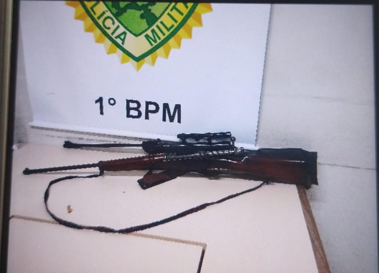 Polícia localiza armas após homem agredir a esposa em PG