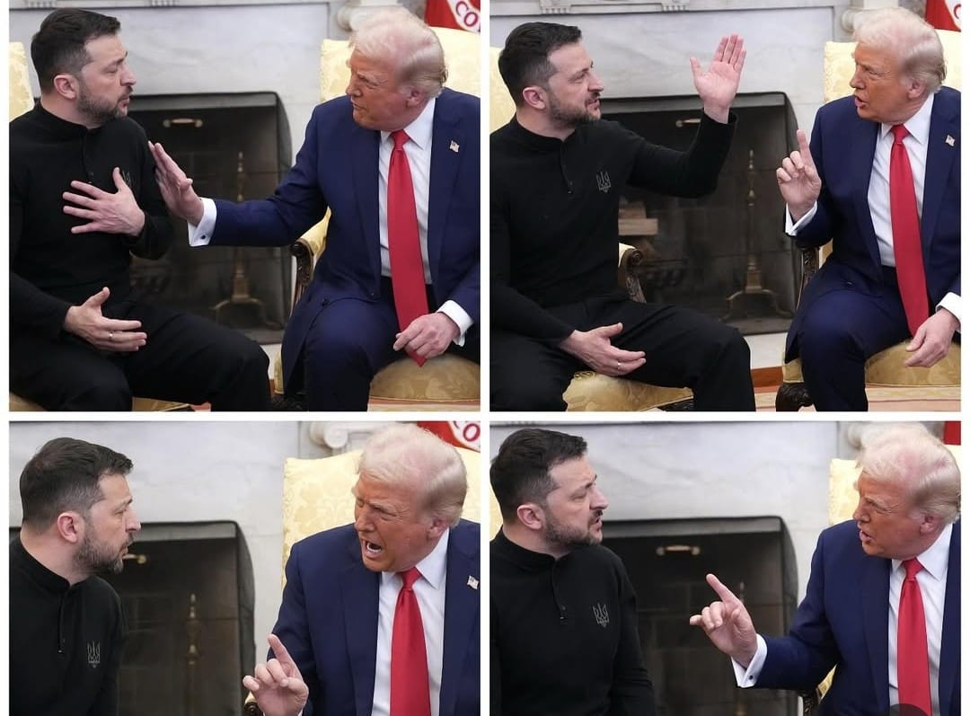 Com dedo em riste e tom de voz alto, Donald Trump acusa Zelensky de ‘jogar com 3ª Guerra Mundial’