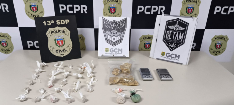 Forças policiais apreendem R$40 mil em crack na região central de PG