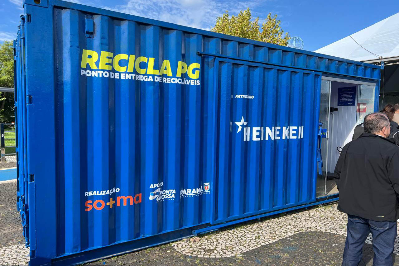 Contêineres inteligentes do Recicla Paraná chegam a Ponta Grossa