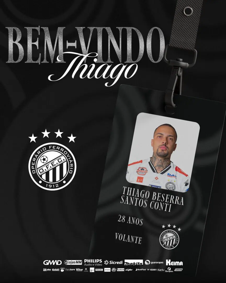 OFEC anuncia contrato com o volante Thiaguinho