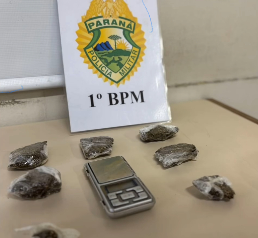 Dupla é presa com maconha no Cara Cara, em Ponta Grossa