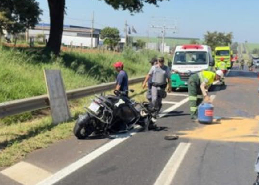 Moto de PG se envolve em acidente grave em rodovia de São Paulo