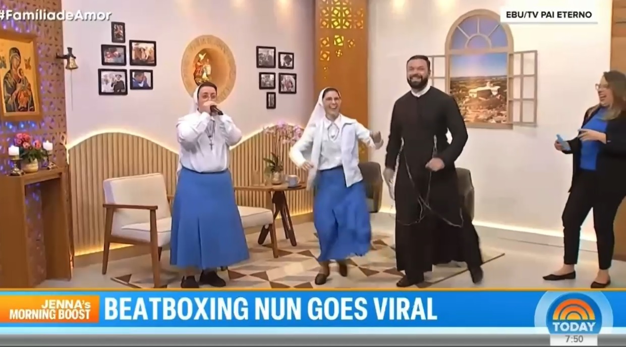 Freiras de Ponta Grossa que viralizaram dançando e fazendo beatbox ganham destaque até na TV americana