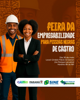 Mutirão de emprego em Castro oferece vagas para pessoas negras