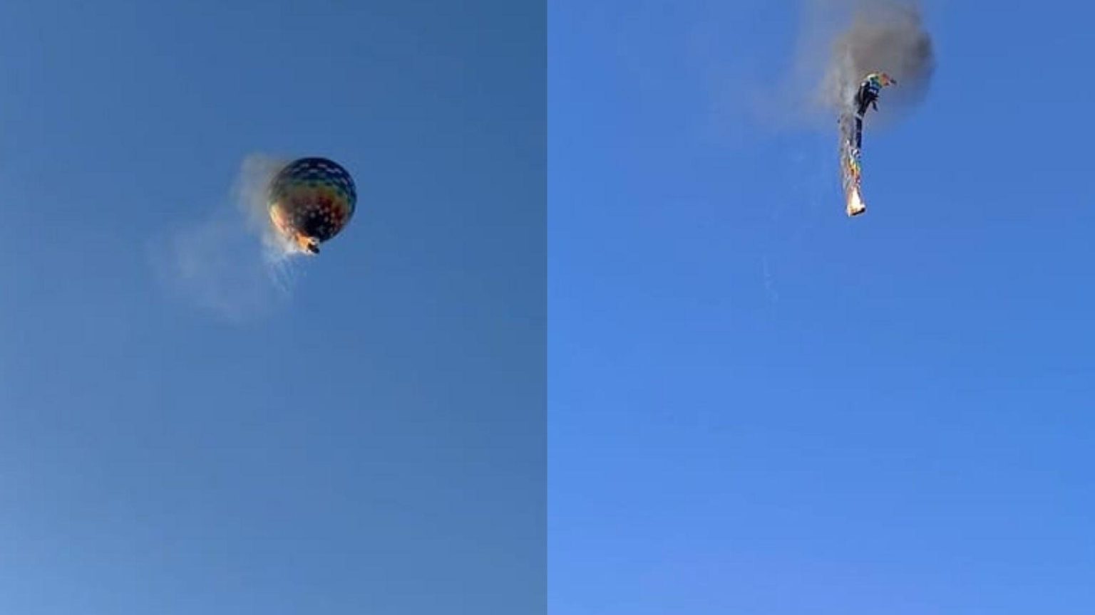 VÍDEO: Balão pega fogo e cai com mais de 20 pessoas a bordo em SC