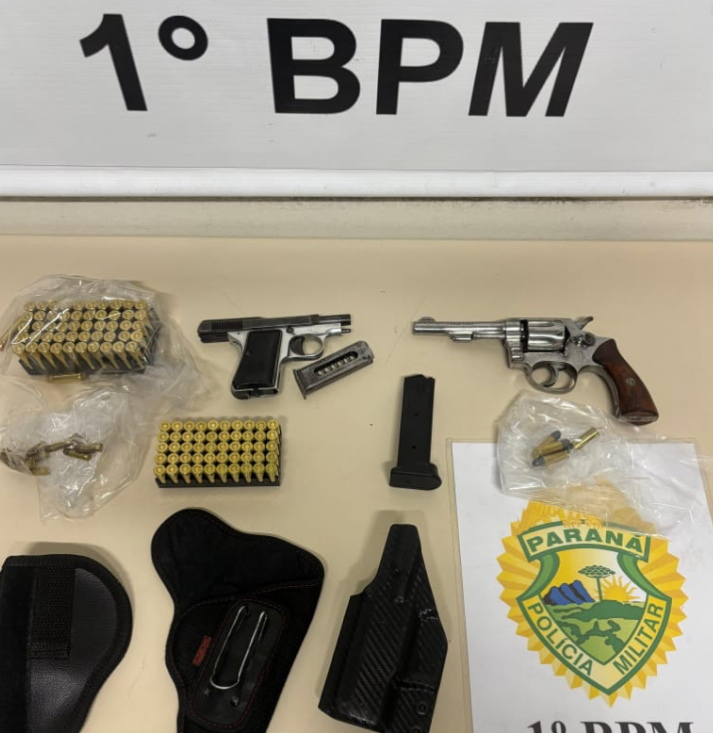 PM apreende armas e munições após abordagem em PG