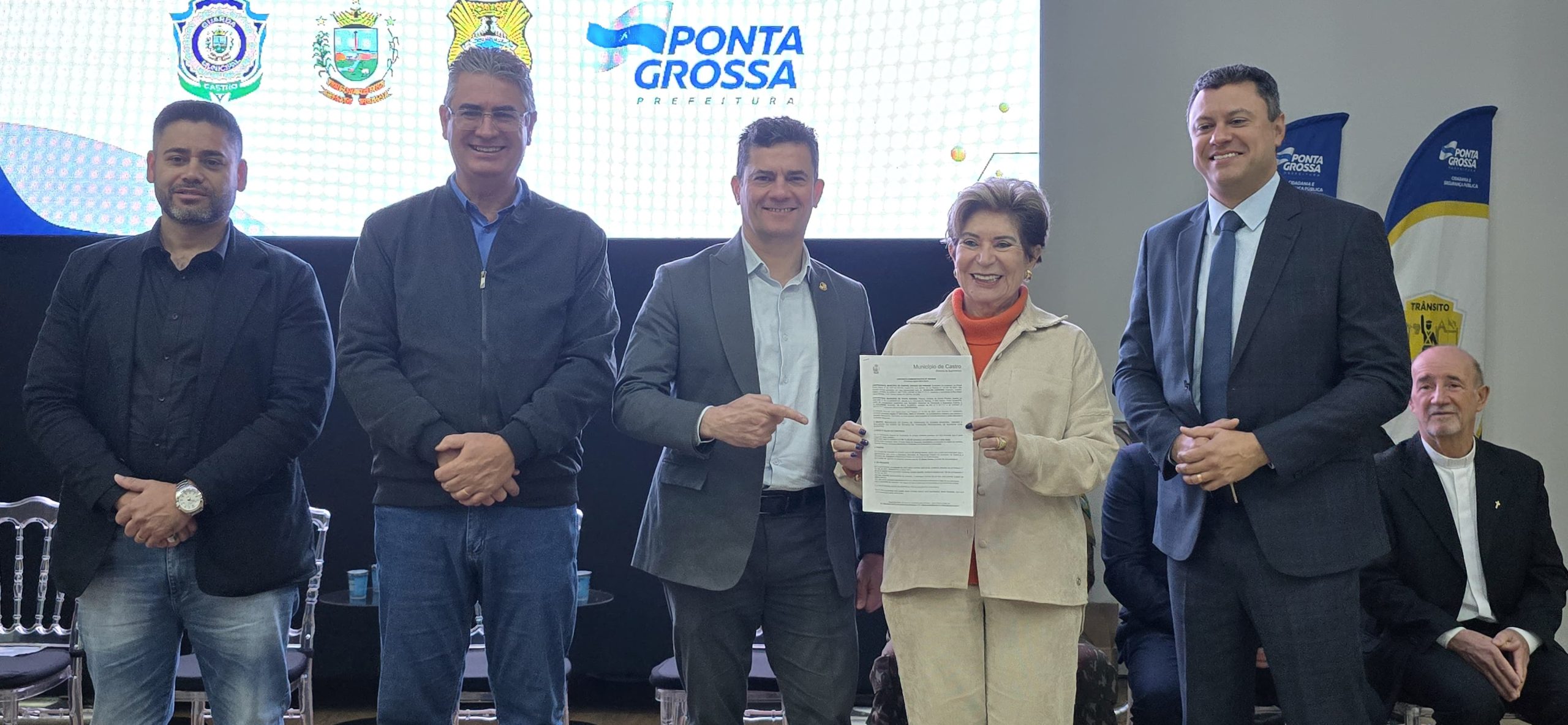 Curso de formação da GCM tem aula inaugural com presença do senador Sérgio Moro em Ponta Grossa