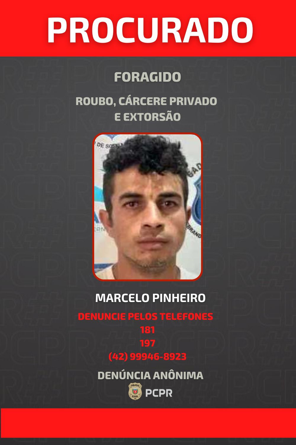 Homem de PG está foragido após envolvimento em roubo de carga na PR-438
