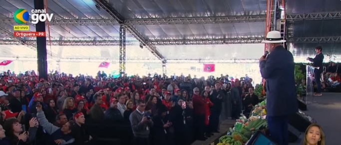 PM estima 7 mil pessoas no evento de Lula em Ortigueira