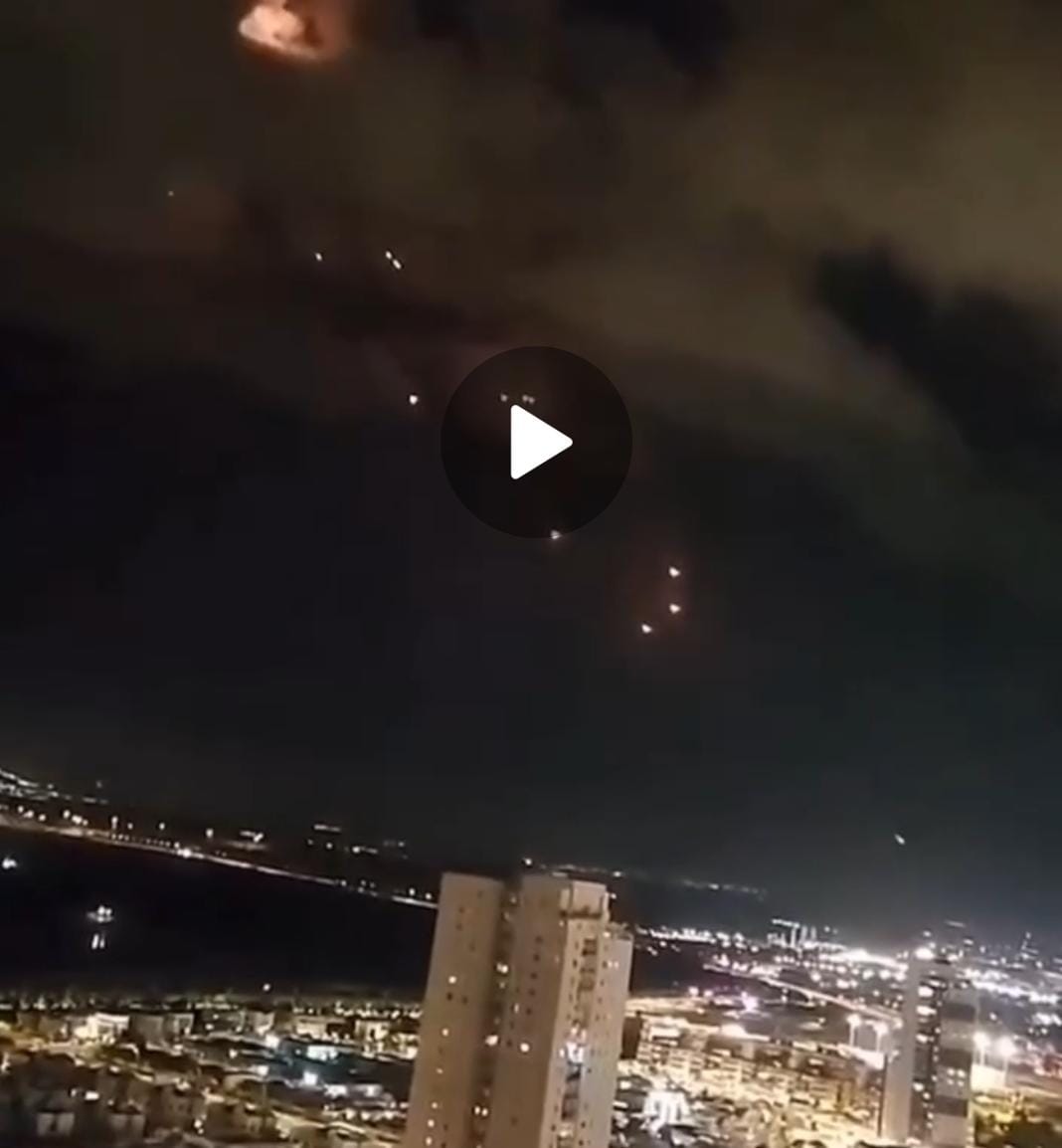 URGENTE: Irã lança mísseis contra território israelense; veja o vídeo