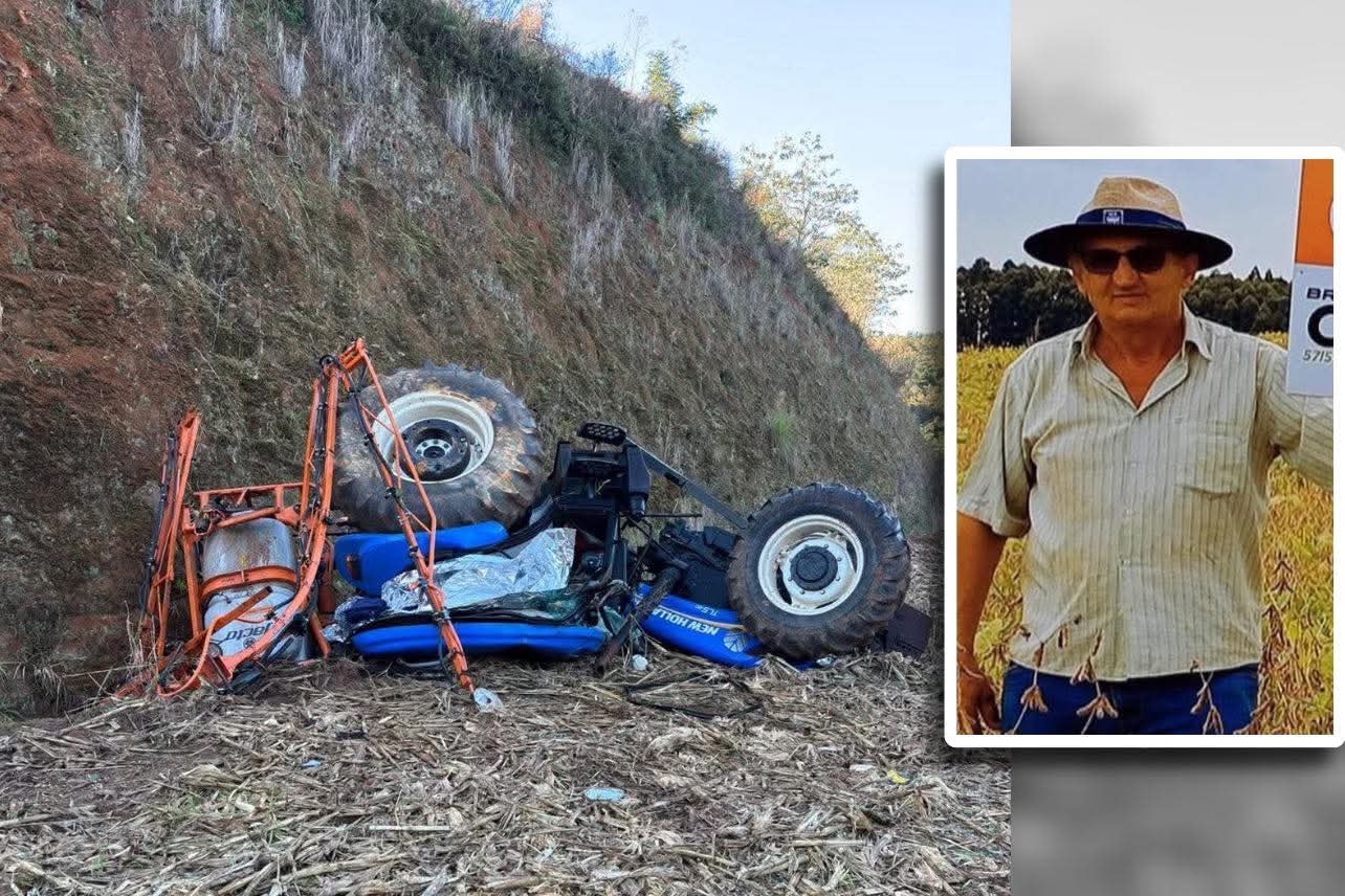 Trabalhador morre em acidente com trator no interior do PR