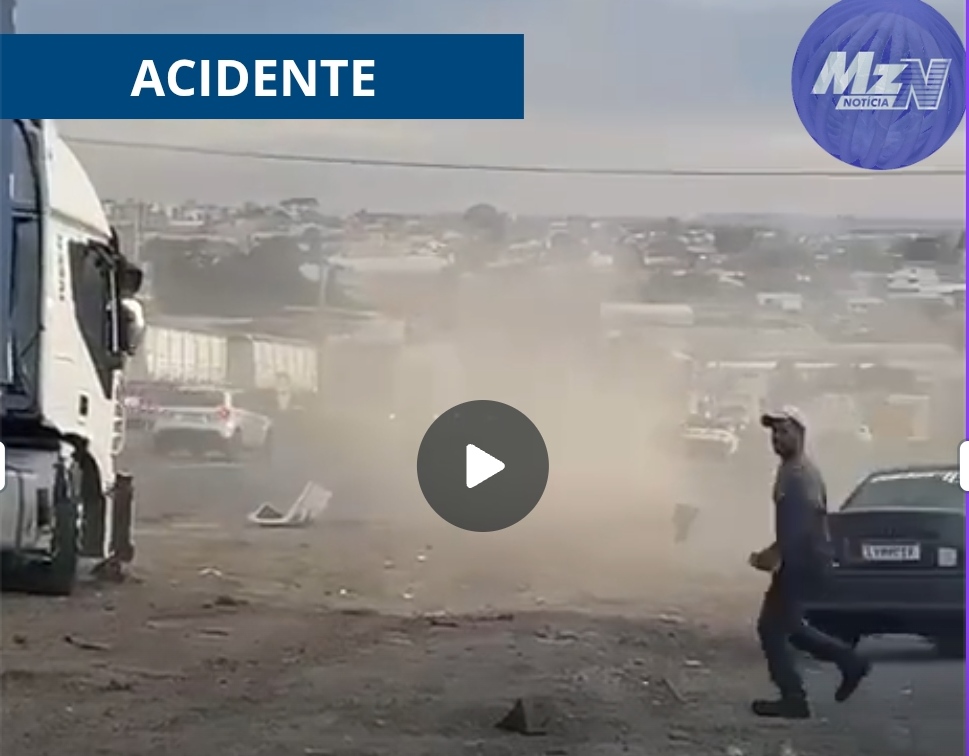 VÍDEO: internauta registra caminhão disparado que causa engavetamento em PG