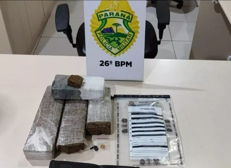 Homem é preso por tráfico após perseguição na PR-340, nos Campos Gerais
