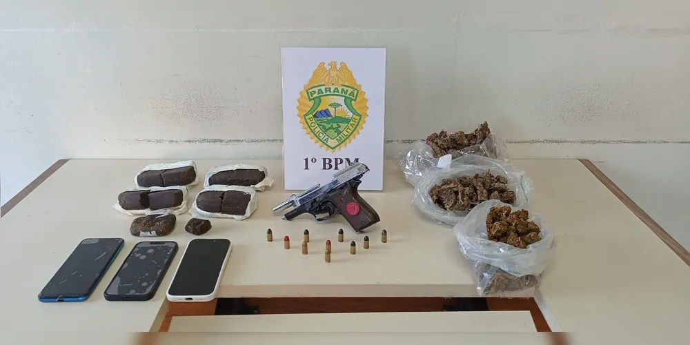 PM apreende mais de 1,6 kg de entorpecentes com adolescente em PG