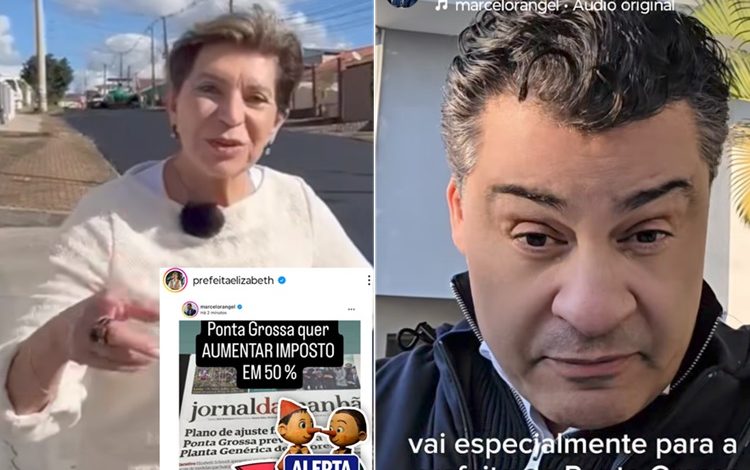 Atualização da Planta Genérica de Ponta Grossa vira palco de embate entre Elizabeth e Rangel nas redes e surpreende internautas