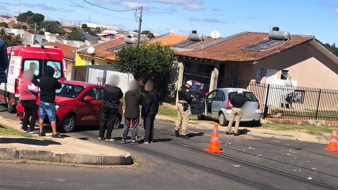 Acidente mobiliza equipes de socorro no bairro Olarias, em PG