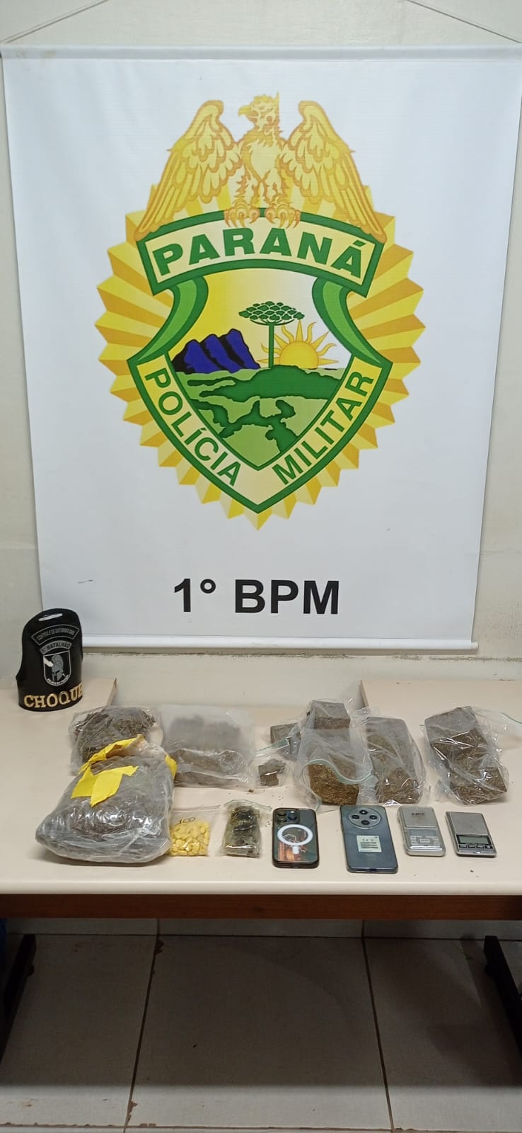 “Entregador” é preso com grande quantidade de drogas em Ponta Grossa