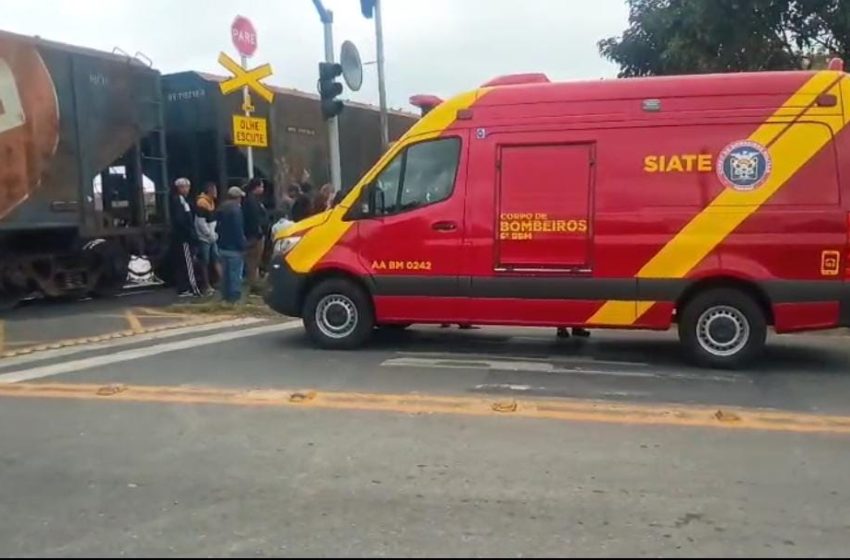 Homem morre após ser atropelado por trem