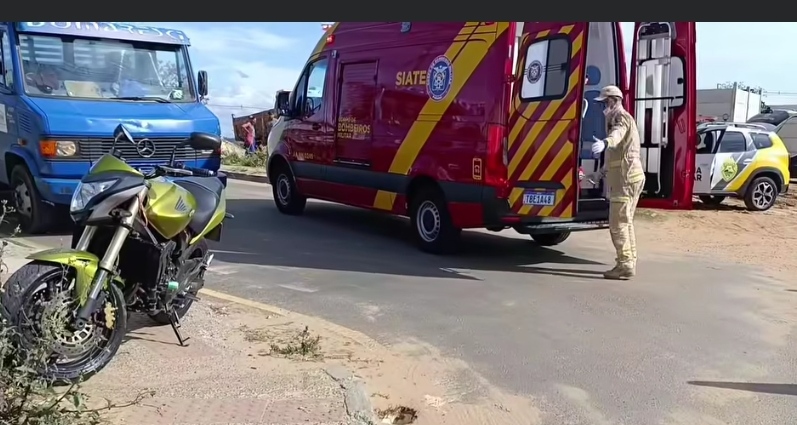 Motociclista fica ferido após colisão no bairro Contorno, em PG 