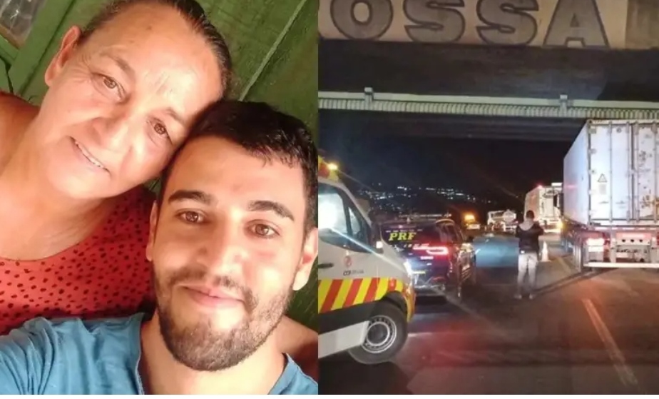 Mãe e filho que morreram atropelados na BR-376 são identificados 