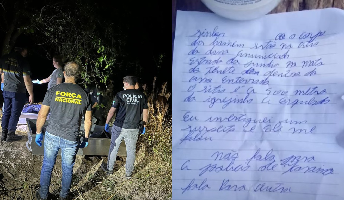 Carta anônima ajuda polícia a encontrar corpos de desaparecidos 