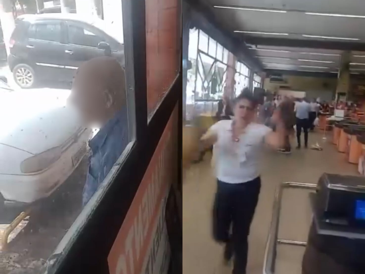 Abelhas provocam morte de idoso e vários ficam feridos em supermercado; confira as imagens